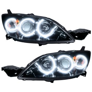 Mazda 3 Headlight Assemblies - ORACLE Lighting - SMD Halogen Style - White - `04-`09